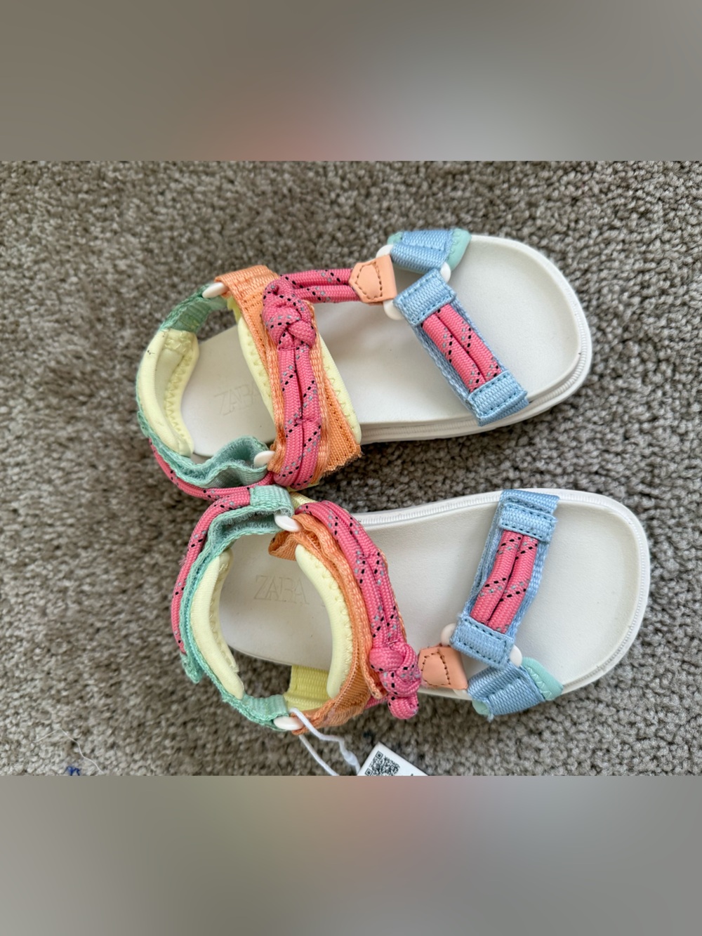 Zara Multicolor Technical Sandals
